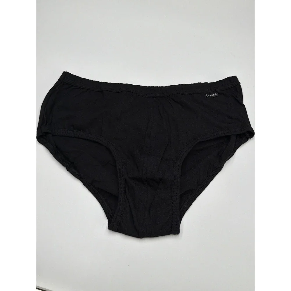 Jockey Elance‎ 2 Poco Briefs Black Mens Size XL Combed Cotton Comfort Pouch